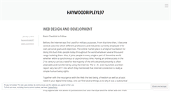 Desktop Screenshot of haywoodripleyl97.wordpress.com