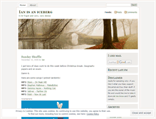 Tablet Screenshot of iantheiceberg.wordpress.com