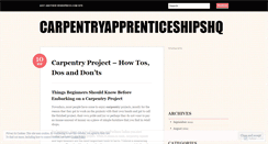 Desktop Screenshot of carpentryapprenticeshipshq.wordpress.com
