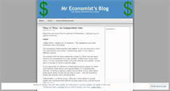 Desktop Screenshot of mreconomist.wordpress.com