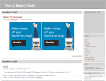 Tablet Screenshot of funnybunnyclub.wordpress.com