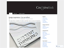 Tablet Screenshot of cre8tivelink.wordpress.com