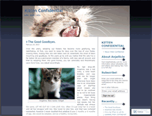 Tablet Screenshot of kittenconfidential.wordpress.com
