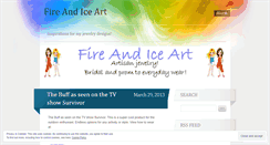 Desktop Screenshot of fireandiceart.wordpress.com