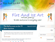 Tablet Screenshot of fireandiceart.wordpress.com