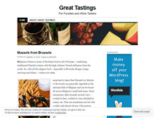 Tablet Screenshot of greattastings.wordpress.com