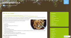 Desktop Screenshot of beansandyoga.wordpress.com