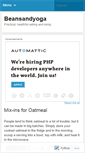 Mobile Screenshot of beansandyoga.wordpress.com