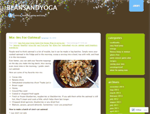 Tablet Screenshot of beansandyoga.wordpress.com