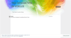 Desktop Screenshot of ferilee.wordpress.com