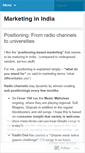 Mobile Screenshot of marketinginindia.wordpress.com