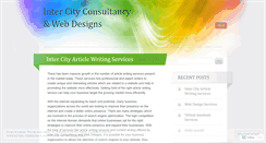 Desktop Screenshot of intercitywebdesign.wordpress.com