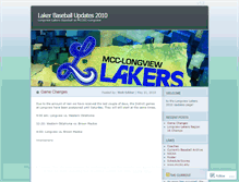 Tablet Screenshot of lakerbaseball.wordpress.com