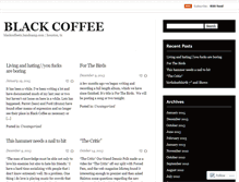 Tablet Screenshot of blackcoffeetx.wordpress.com