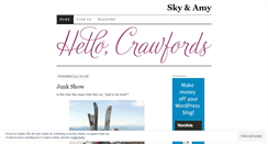 Desktop Screenshot of hellocrawfords.wordpress.com