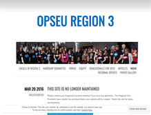 Tablet Screenshot of opseuregion3.wordpress.com