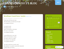 Tablet Screenshot of classclown2013.wordpress.com