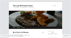Desktop Screenshot of foodandtravel101.wordpress.com