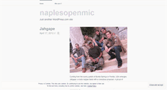 Desktop Screenshot of naplesopenmic.wordpress.com