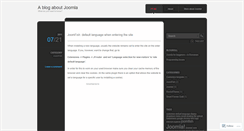 Desktop Screenshot of aboutjoomla.wordpress.com