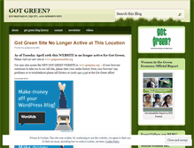 Tablet Screenshot of gotgreenseattle.wordpress.com