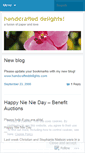 Mobile Screenshot of handcrafteddelights.wordpress.com