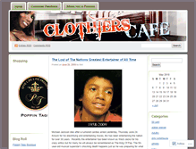 Tablet Screenshot of clothierscafe.wordpress.com