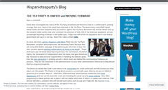 Desktop Screenshot of hispanicteaparty.wordpress.com