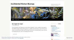 Desktop Screenshot of kitchenconfidentialmusings.wordpress.com