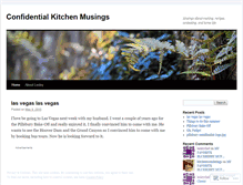 Tablet Screenshot of kitchenconfidentialmusings.wordpress.com