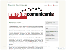 Tablet Screenshot of marginecomunicante.wordpress.com