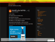 Tablet Screenshot of ibored53.wordpress.com