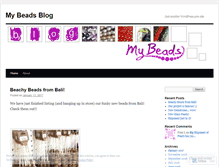 Tablet Screenshot of mybeads.wordpress.com