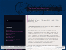 Tablet Screenshot of henrytudorsociety.wordpress.com