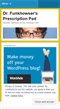 Mobile Screenshot of drfunkhowsersprescriptionpad.wordpress.com