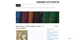 Desktop Screenshot of anamericanwitch.wordpress.com