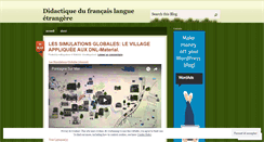 Desktop Screenshot of didactiquedufrancaislangueetrangere2011.wordpress.com