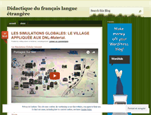 Tablet Screenshot of didactiquedufrancaislangueetrangere2011.wordpress.com