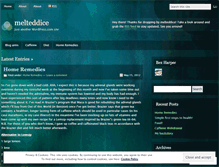 Tablet Screenshot of melteddice.wordpress.com