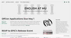 Desktop Screenshot of englishatmu.wordpress.com