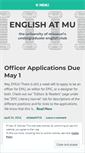 Mobile Screenshot of englishatmu.wordpress.com