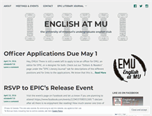 Tablet Screenshot of englishatmu.wordpress.com