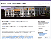 Tablet Screenshot of pacificofficecareers.wordpress.com