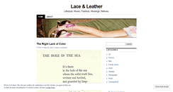 Desktop Screenshot of lacenleather.wordpress.com