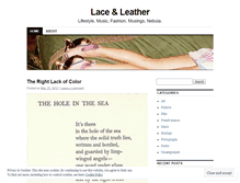 Tablet Screenshot of lacenleather.wordpress.com