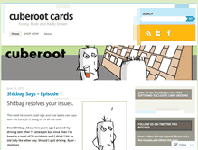 Tablet Screenshot of cuberootcards.wordpress.com