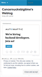 Mobile Screenshot of cancersucksbigtime.wordpress.com