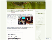 Tablet Screenshot of aperspective.wordpress.com