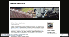 Desktop Screenshot of minutiaeofwar.wordpress.com