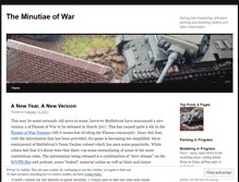 Tablet Screenshot of minutiaeofwar.wordpress.com